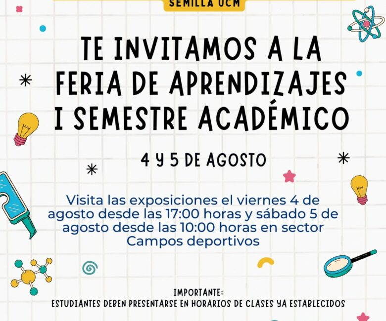 Feria de Aprendizajes este 4 y 5 de agosto ¡Imperdible!
